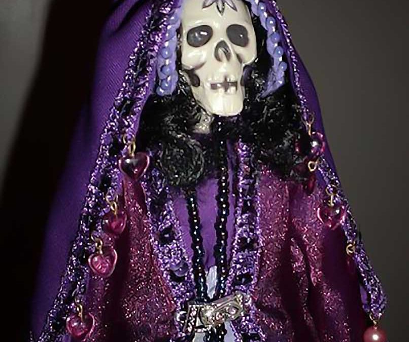 La Niña Purpura, el aspecto purpura de la Santa Muerte